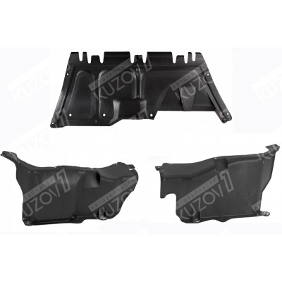 Защита Двигателя Центральная + 2 Боковые (пластик) Florimex для SEAT TOLEDO 1999-2004 - фото