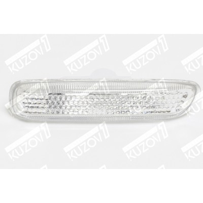 Повторитель поворота (правый) белый, Рифленый, DEPO для BMW 3 (E46) 2001-2005 - фото