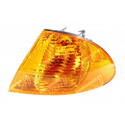 Указатель поворота (левый) Желтый, DEPO для BMW 3 (E46) 1998-2001 - фото