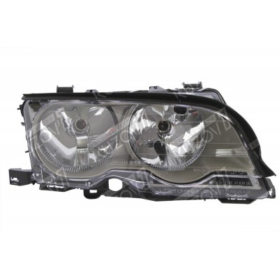 Передняя фара (правая) Хром, TYC для BMW 3 (E46) 1998-2001 - фото