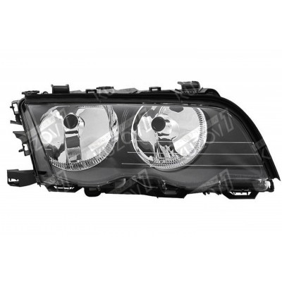 Передняя фара (правая) Темная, TYC для BMW 3 (E46) 1998-2001 - фото