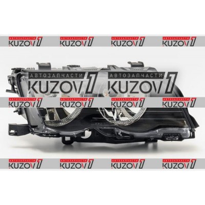 Передняя фара (правая) Темная, DEPO для BMW 3 (E46) 1998-2001 - фото