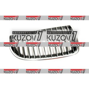 РЕШЕТКА РАДИАТОРА (ПРАВАЯ) ХРОМ ОБОДОК + ХРОМ РЕБРА (ЧЕРНЫЕ ВНУТРИ) - фото