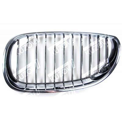 Решетка радиатора (левая) Полностью Хромированная TYG для BMW 5 (E60 / E61) 2003-2007 - фото