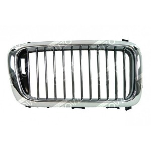 РЕШЕТКА РАДИАТОРА (ПРАВАЯ) ХРОМ ОБОДОК + ХРОМ РЕБРА (ЧЕРНЫЕ ВНУТРИ) 1994-1998 - фото