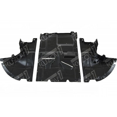 Защита Двигателя Центральная + 2 Боковые (пластик) Florimex для FIAT DUCATO 2006-2014 - фото