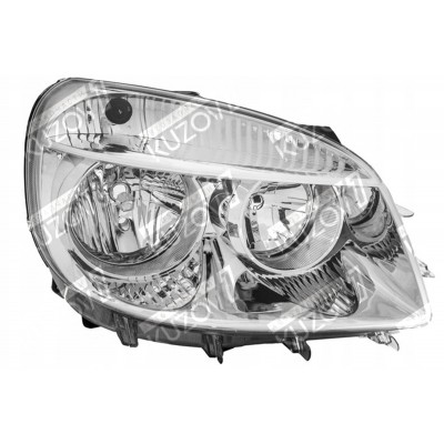 Передняя фара (правая) Электрическая, DEPO для FIAT DOBLO 2005-2010 - фото