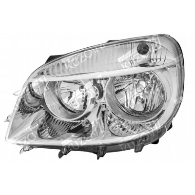 Передняя фара (левая) Электрическая, DEPO для FIAT DOBLO 2005-2010 - фото