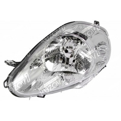 Передняя фара (левая) Хром, DEPO для FIAT PUNTO GRANDE 2005-2008 - фото