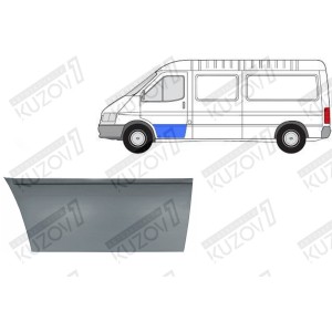 ДВЕРЬ ПЕРЕДНЯЯ (ЛЕВАЯ) НИЖНЯЯ НАРУЖНАЯ ЧАСТЬ, ОРИГИНАЛ, 0.8 ММ, ПОЛЬША - фото