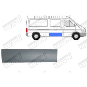 ДВЕРЬ БОКОВАЯ СДВИЖНАЯ (ПРАВАЯ) НИЖНЯЯ НАРУЖНАЯ ЧАСТЬ, 29 СМ, ОРИГИНАЛ, 0.8 ММ, ПОЛЬША - фото