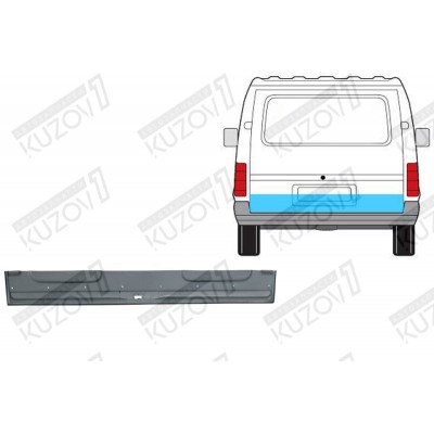 Дверь Задняя (хлопушка) Нижняя POTRYKUS для FORD TRANSIT 1986-1991 - фото