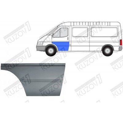 Дверь Передняя (левая) (54 См) Potrykus для FORD TRANSIT 1986-1991 - фото