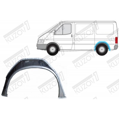 Арка задняя (левая=правая) Внутренняя Часть, POTRYKUS для FORD TRANSIT 1986-1991 - фото