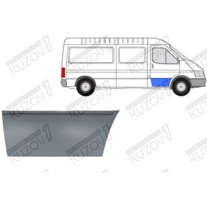 ДВЕРЬ ПЕРЕДНЯЯ (ПРАВАЯ) НИЖНЯЯ НАРУЖНАЯ ЧАСТЬ, ОРИГИНАЛ, 0.8 ММ, ПОЛЬША - фото