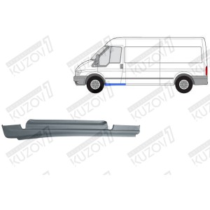 ПОРОГ (ЛЕВЫЙ) ПОД ПЕРЕДНЮЮ ДВЕРЬ, ОРИГИНАЛ, 0.8 ММ, ПОЛЬША - фото