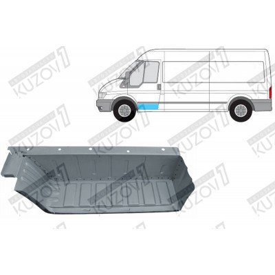 Ступень Передней Двери (левой) POTRYKUS для FORD TRANSIT 2000-2006 - фото