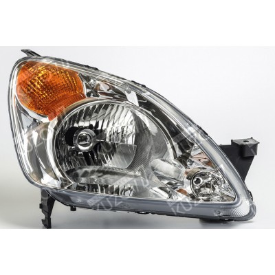 Передняя фара (правая) С Желтым Поворотом, DEPO для HONDA CR-V 2002-2004 - фото