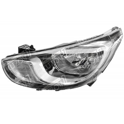 Передняя фара (левая) Russia, DEPO для HYUNDAI ACCENT 2010-2013 - фото
