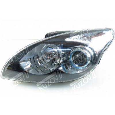 Передняя фара (левая) Темная, DEPO для HYUNDAI I30 2007-2011 - фото