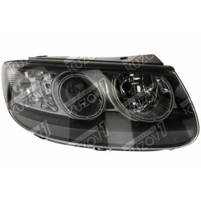 Передняя фара (правая) Черная, DEPO для HYUNDAI SANTA FE 2009-2012 - фото