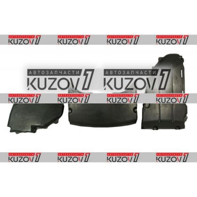 Защита Двигателя Центральная + 2 Боковые (пластик) Florimex для Mercedes A (W168) 1997-2004 - фото