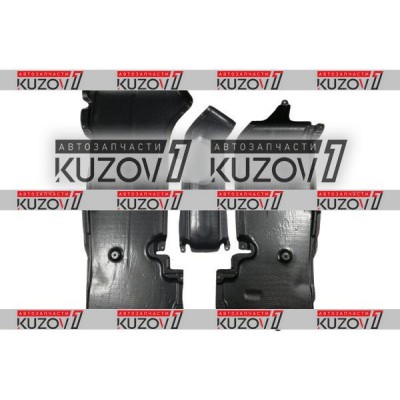 Защита Двигателя Центральная + 2 Боковые (пластик) Florimex для Mercedes A (W169) 2004-2012 - фото