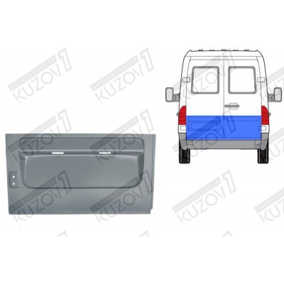 Дверь Задняя (левая) 50 См Klokkerholm для Volkswagen LT 1996-2006 - фото