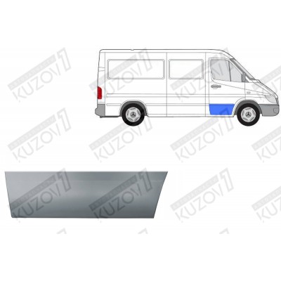 Дверь Передняя (правая) 17 См POTRYKUS для Mercedes Sprinter 2000-2006 - фото