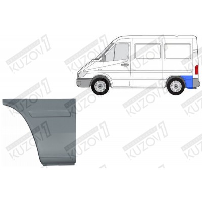 Крыло Заднее (левое) Задняя Часть Potrykus для Mercedes Sprinter 1995-2000 - фото