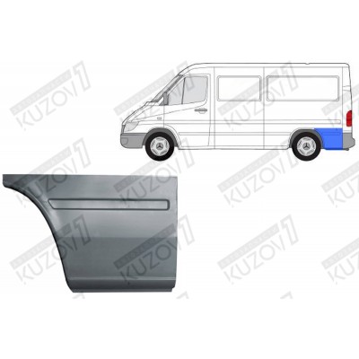 Крыло Заднее (левое) Задняя Часть POTRYKUS для Mercedes Sprinter 2000-2006 - фото