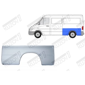 КРЫЛО ЗАДНЕЕ (ЛЕВОЕ) РЕМКОМПЛЕКТ, 66 СМ, ОРИГИНАЛ, 0.8 ММ, ПОЛЬША - фото