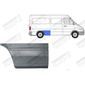 КРЫЛО ЗАДНЕЕ (ПРАВОЕ) ПЕРЕДНЯЯ ЧАСТЬ (ДО КОЛЕСА), РЕМКОМПЛЕКТ, ОРИГИНАЛ, 0.8 ММ, ПОЛЬША - фото