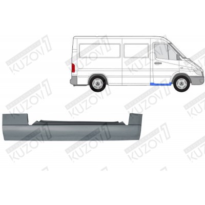 Порог (правый) POTRYKUS для Mercedes Sprinter 1995-2000 - фото