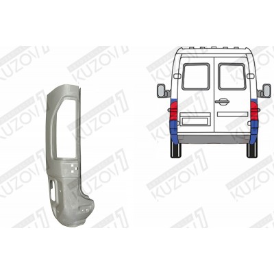 Панель Задняя, POTRYKUS для Mercedes Sprinter 2000-2006 - фото