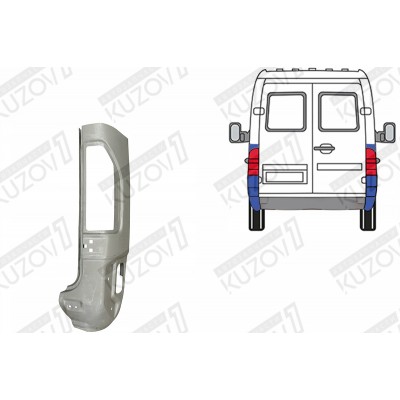 Панель Задняя, POTRYKUS для Volkswagen LT 1996-2006 - фото