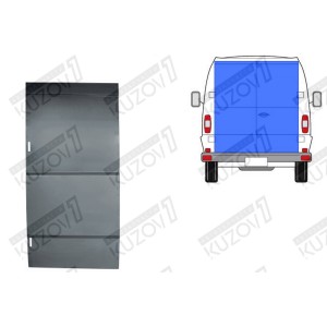 ДВЕРЬ ЗАДНЯЯ (ЛЕВАЯ) НАРУЖНАЯ ЧАСТЬ, ДО КРЫШИ, БЕЗ ВЫРЕЗА ПОД СТЕКЛО, ОРИГИНАЛ, 0.8 ММ, ПОЛЬША - фото