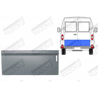 Дверь Задняя (правая) 33 См Potrykus для Mercedes T1 (207-410) 1977-1995 - фото