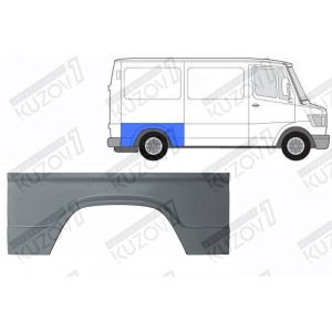 КРЫЛО ЗАДНЕЕ (ПРАВОЕ) РЕМКОМПЛЕКТ, КОРОТКАЯ БАЗА, ОРИГИНАЛ,  0.8 ММ, ПОЛЬША