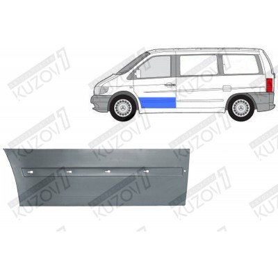 Дверь Передняя (левая) POLCAR для Mercedes VITO 1996-2003 - фото