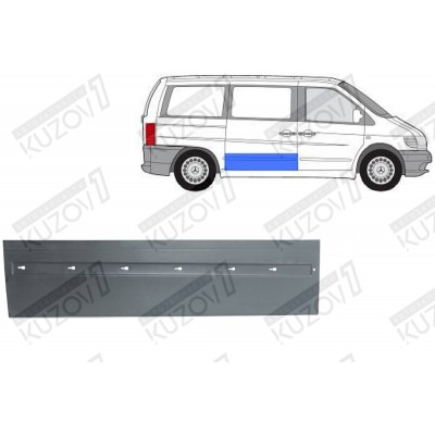 Дверь Боковая Раздвижная, 30 См Klokkerholm для Mercedes VITO 1996-2003 - фото