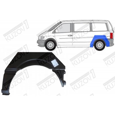 Арка задняя (левая) Klokkerholm для Mercedes VIANO 2003-2010 - фото