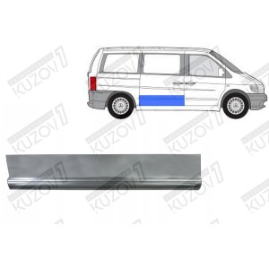 ДВЕРЬ БОКОВАЯ РАЗДВИЖНАЯ, НИЖНЯЯ НАРУЖНАЯ ЧАСТЬ, 21 СМ, ОРИГИНАЛ, 1.0 ММ, ДАНИЯ - фото