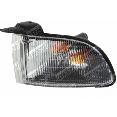 Указатель поворота (левый) Белый, DEPO для Mitsubishi Galant 1996-1998 - фото