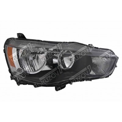 Передняя фара (правая) Темный Корпус, TYC для Mitsubishi Lancer 2011-2016 - фото