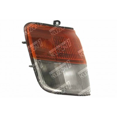 Указатель поворота (правый) Бело-Желтый, DEPO для Mitsubishi PAJERO 1990-1997 - фото