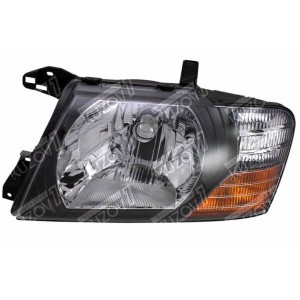 ПЕРЕДНЯЯ ФАРА (ЛЕВАЯ) ЧЕРНАЯ РАМКА, ТОНИРОВАННАЯ DEPO