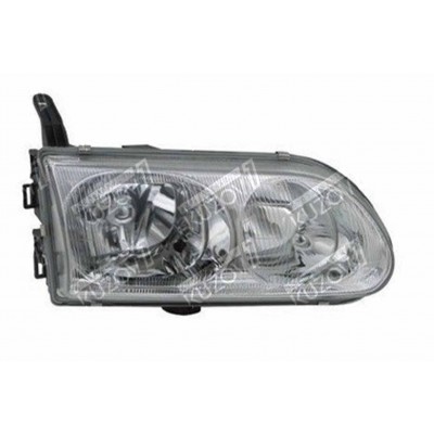 Передняя фара (правая) Хром, DEPO для Mitsubishi SPACE GEAR 1997-2002 - фото