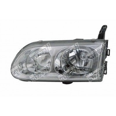 Передняя фара (левая) Хром, DEPO для Mitsubishi SPACE GEAR 1997-2002 - фото