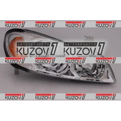 Передняя фара (правая) Хром Корпус, DEPO для Nissan MAXIMA 2000-2003 - фото